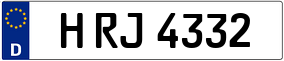 Trailer License Plate